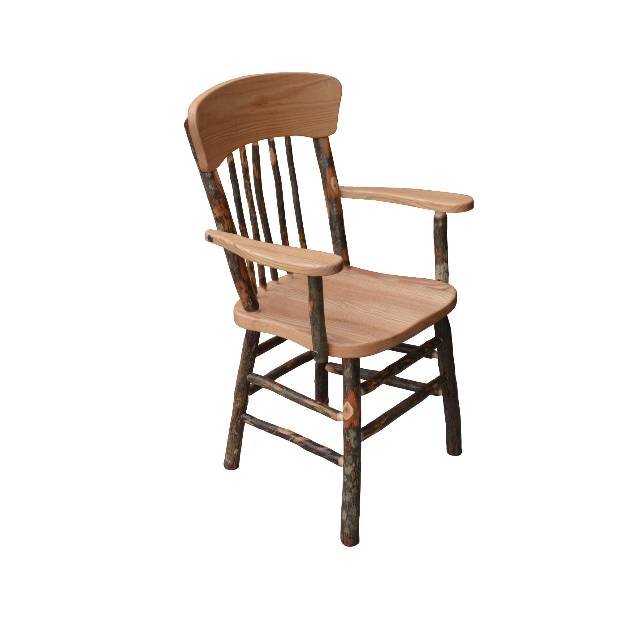 Keystone Amish Co. Hickory Rustic Dining Arm Chair