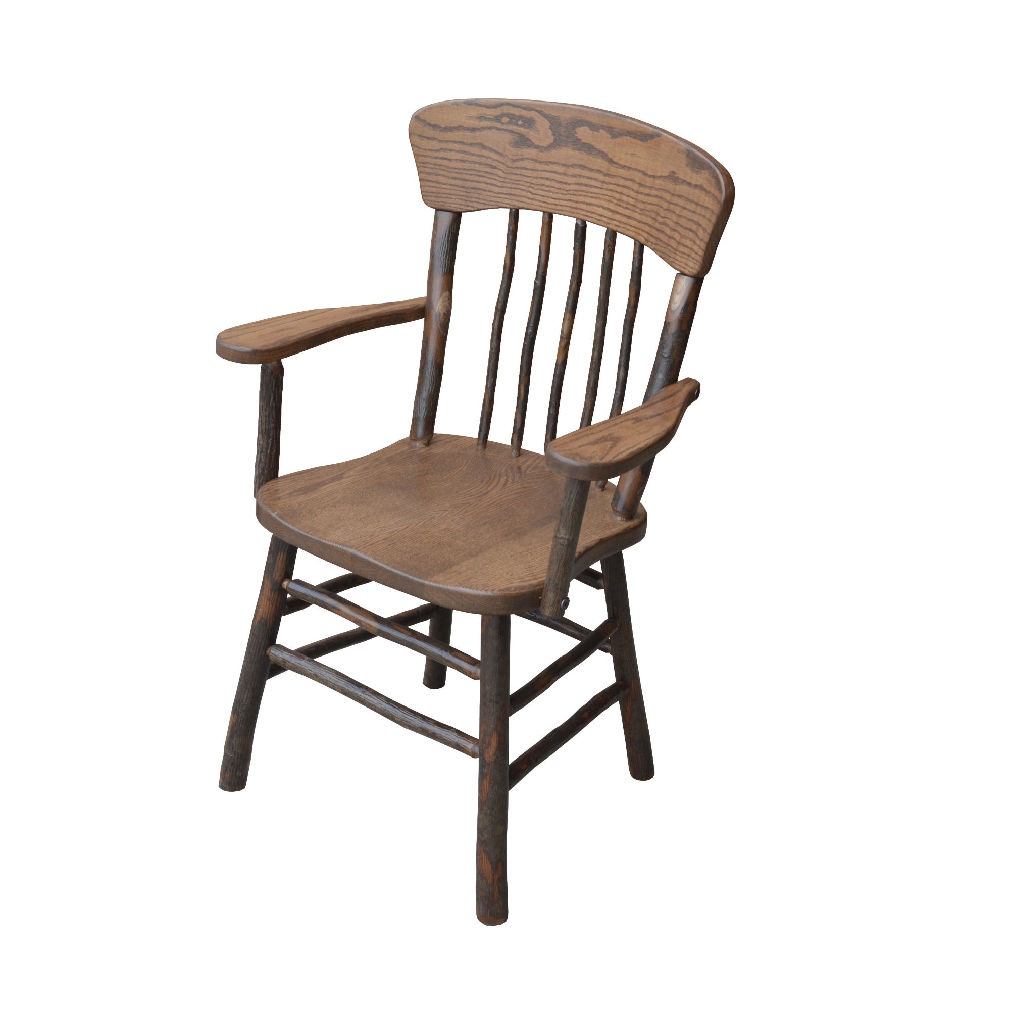 Keystone Amish Co. Hickory Rustic Dining Arm Chair