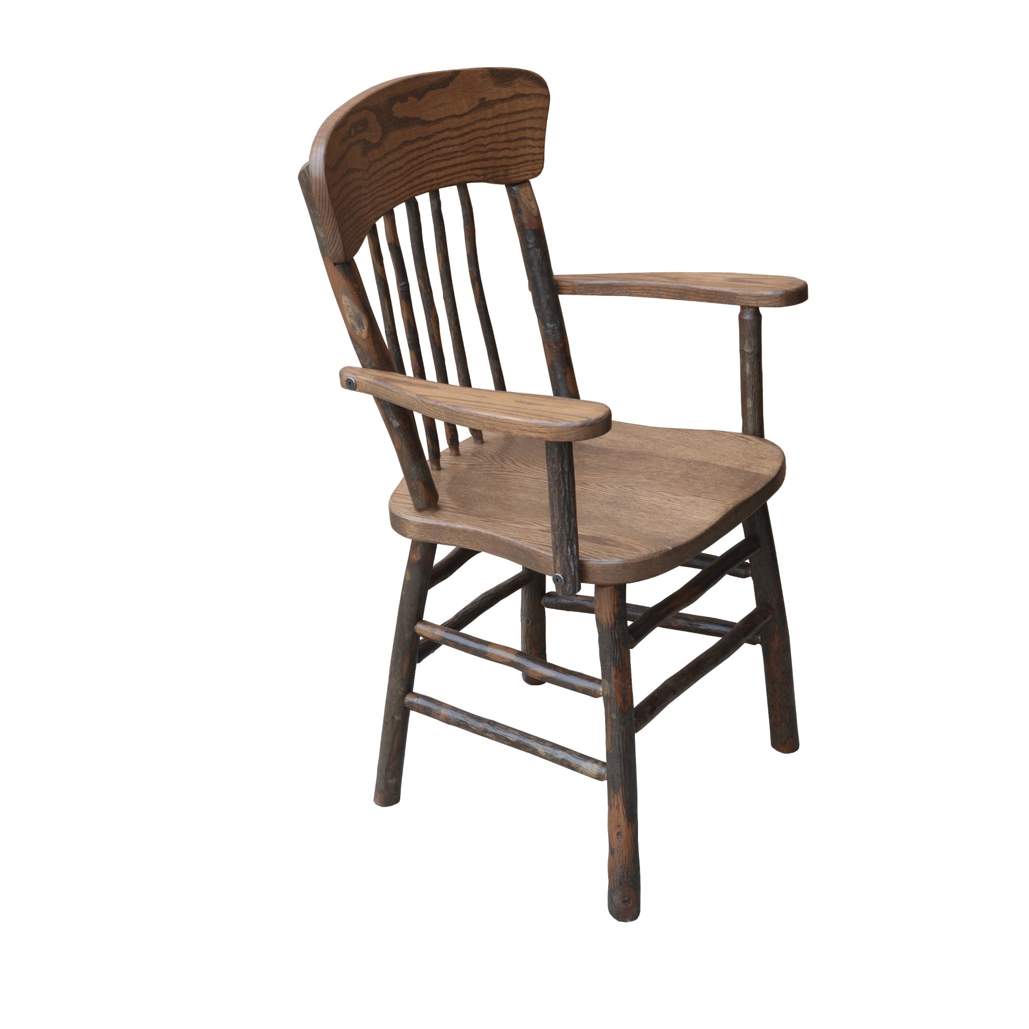 Keystone Amish Co. Hickory Rustic Dining Arm Chair