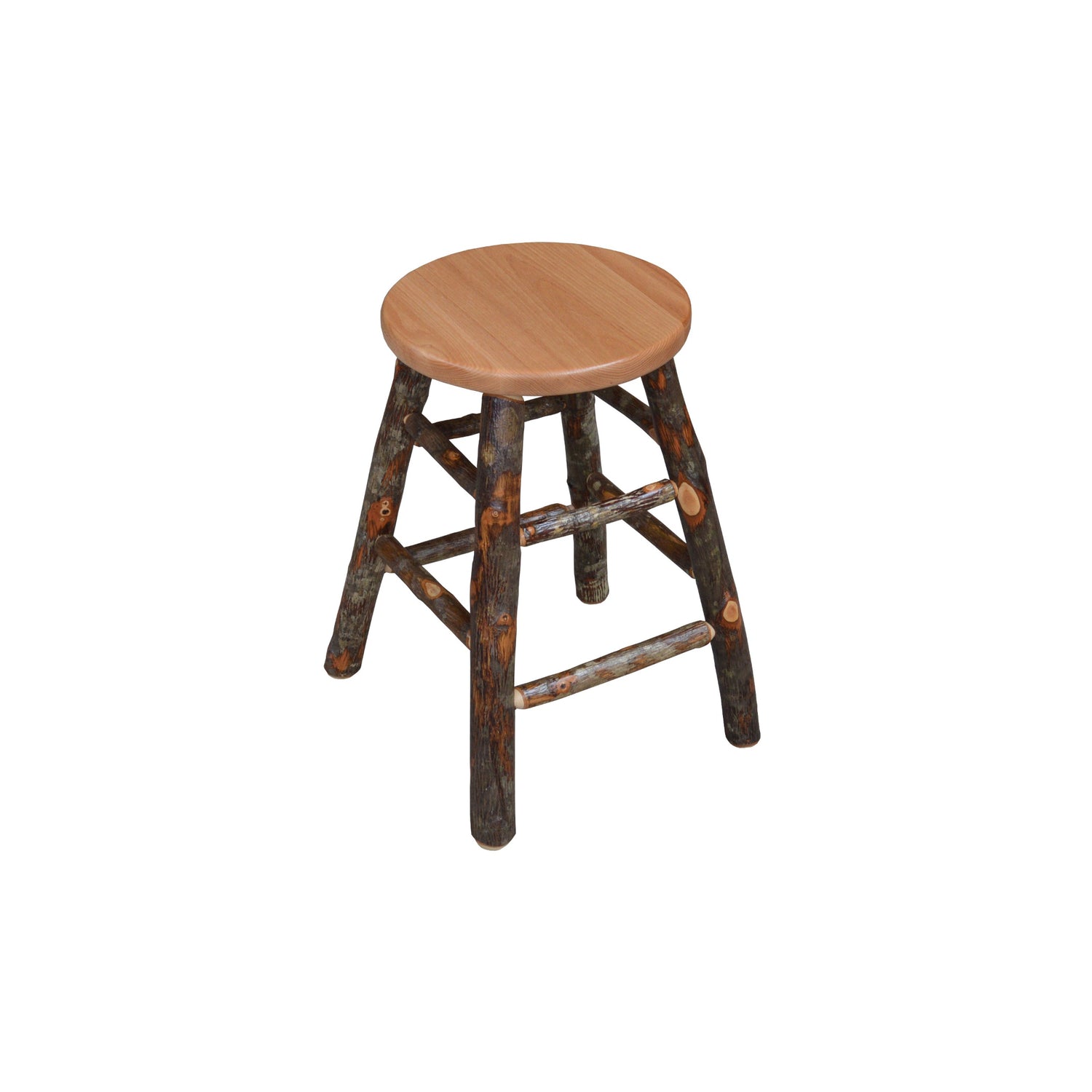 Keystone Amish Co. Rustic Hickory Counter Stool