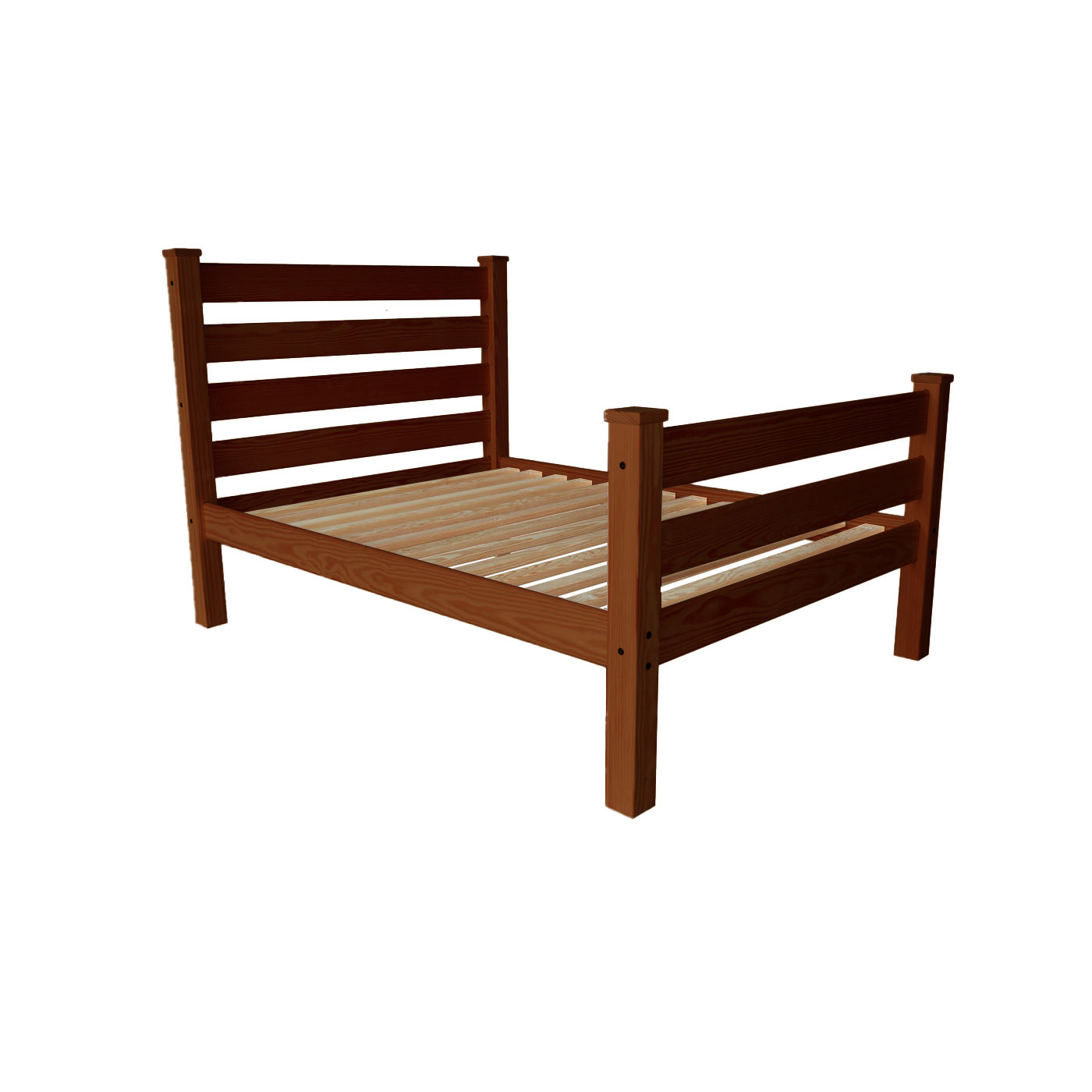 Versaloft Homestead Amish Made Bed Frame With Headboard and Footboard