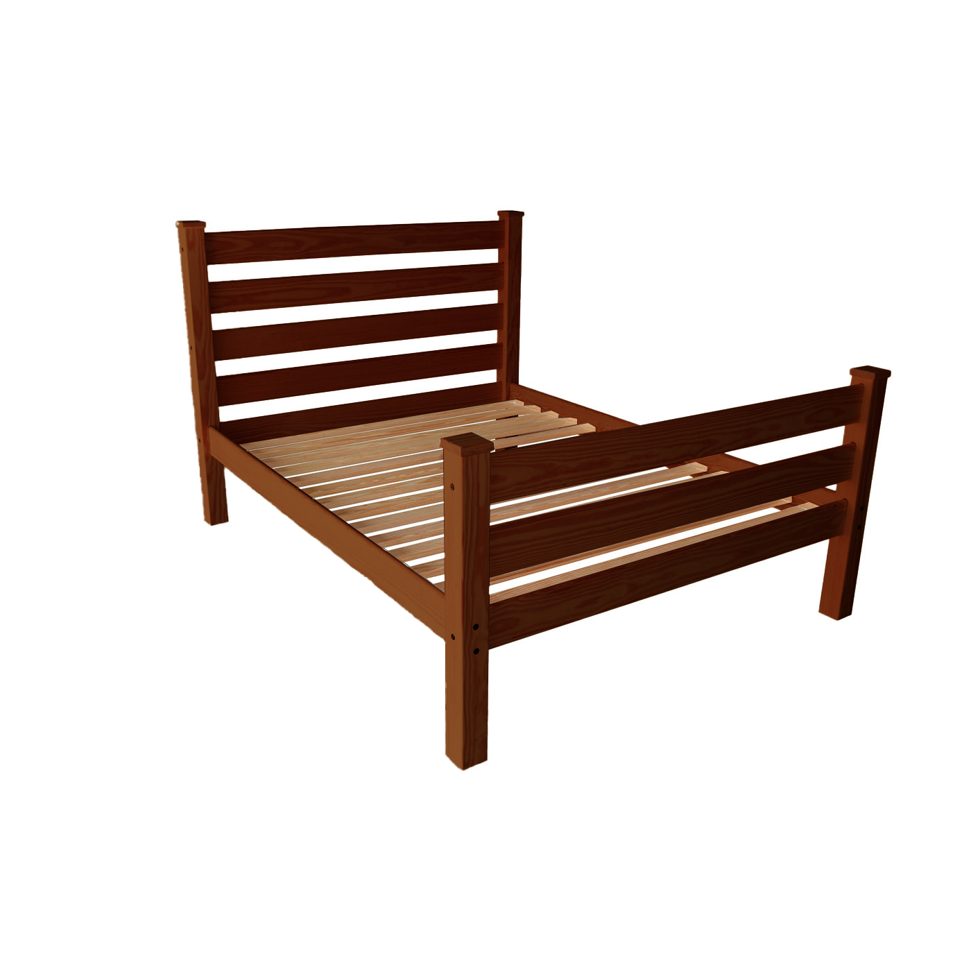 Versaloft Homestead Amish Made Bed Frame With Headboard and Footboard