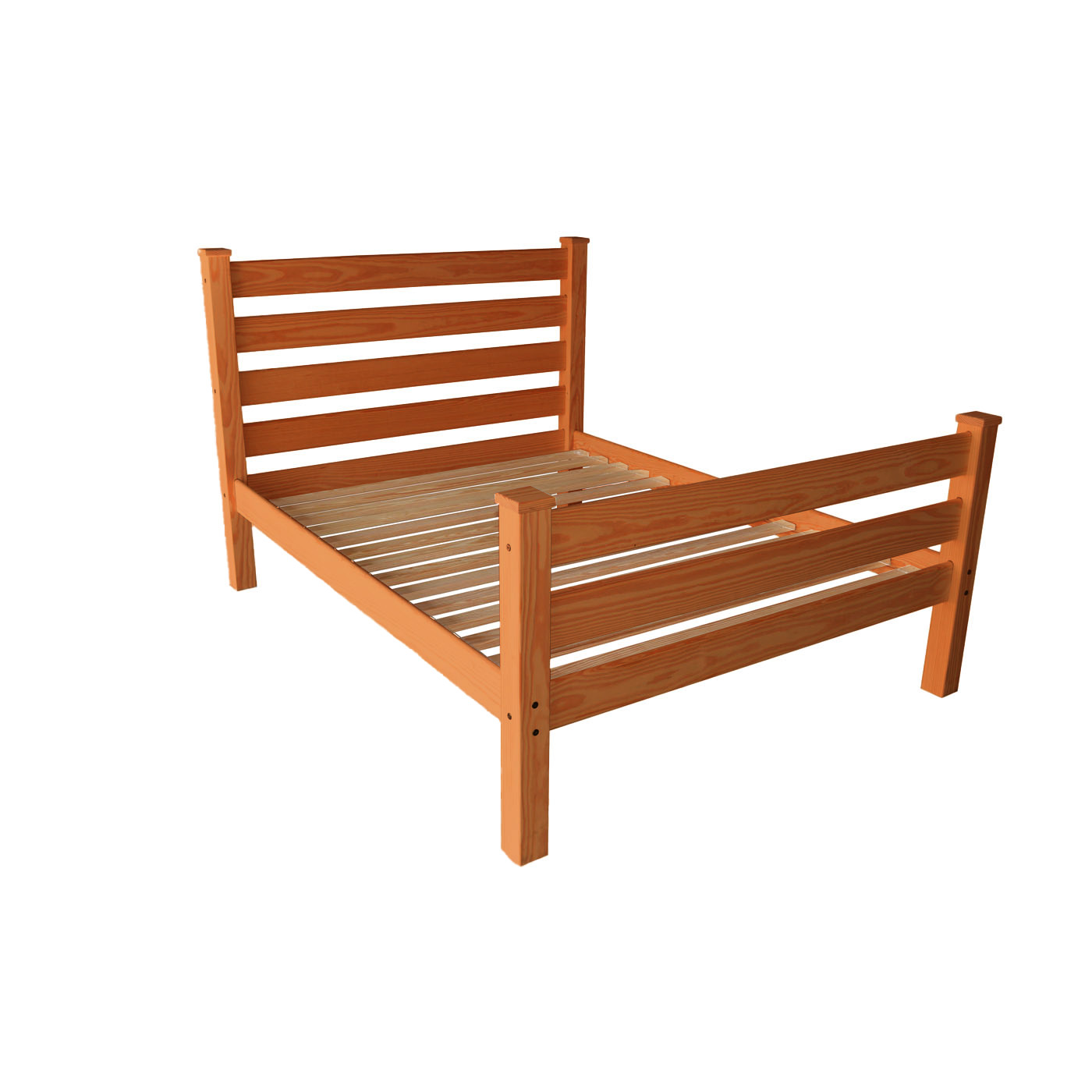 Versaloft Homestead Amish Made Bed Frame With Headboard and Footboard