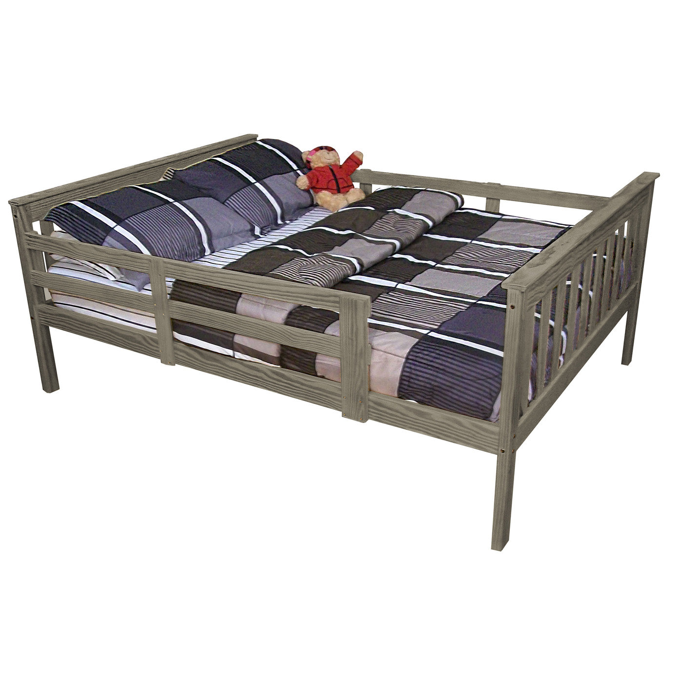 Versaloft Mission Amish Made Kids Bed Frame with Guardrails