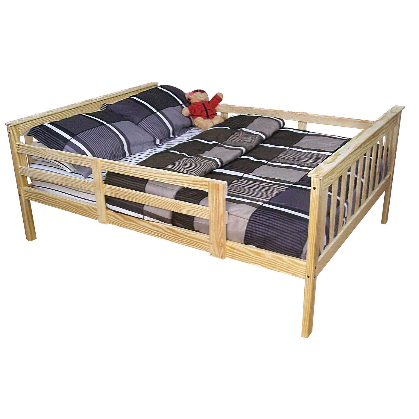Versaloft Mission Amish Made Kids Bed Frame with Guardrails