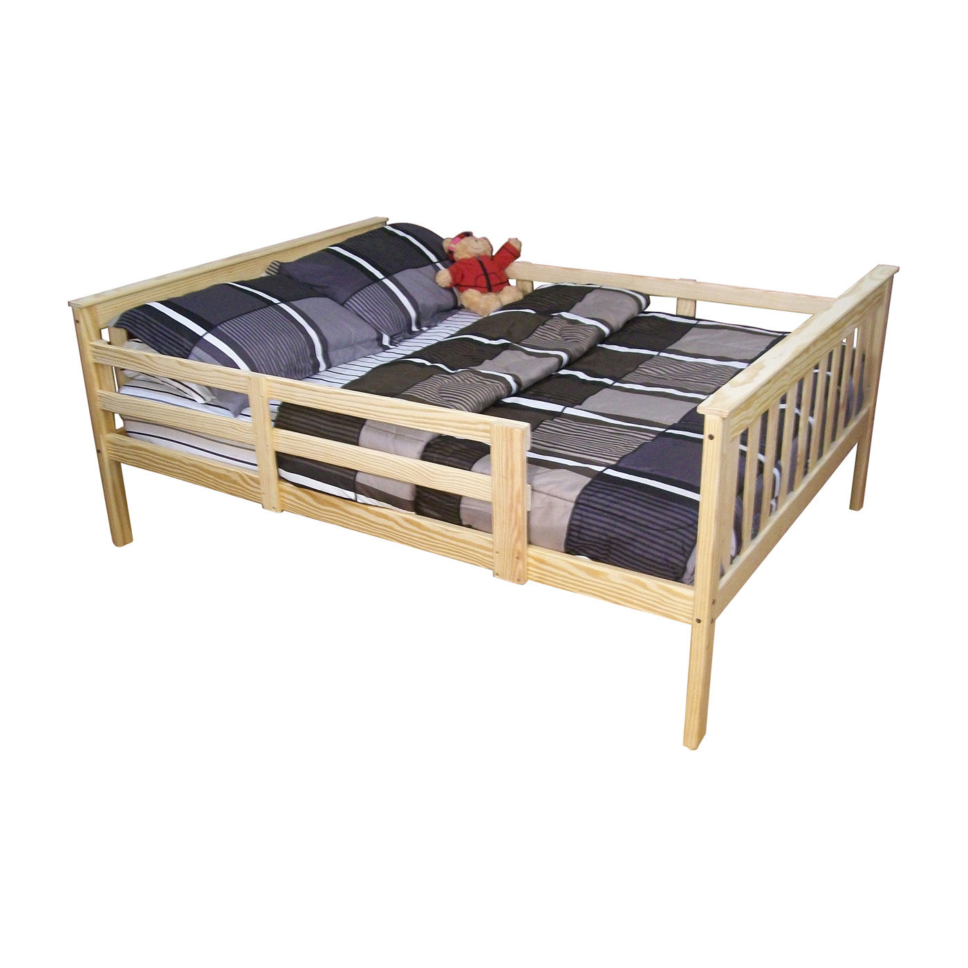 Versaloft Mission Amish Made Kids Bed Frame with Guardrails