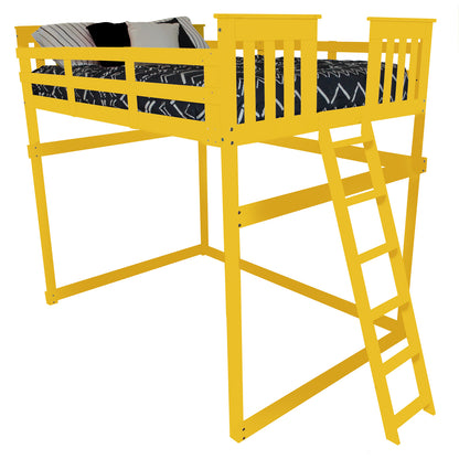 Versaloft Mission Amish Made Loft Bed Frame with End Ladder