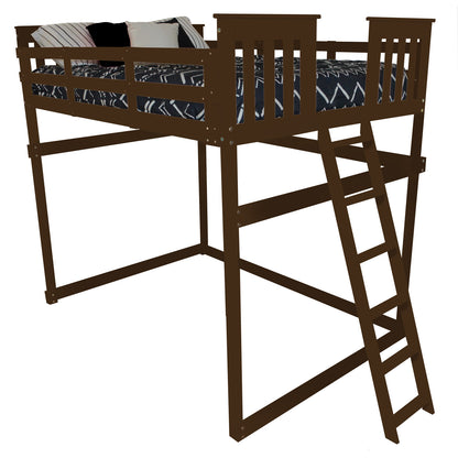 Versaloft Mission Amish Made Loft Bed Frame with End Ladder