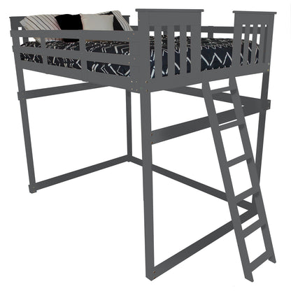 Versaloft Mission Amish Made Loft Bed Frame with End Ladder