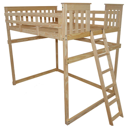 Versaloft Mission Amish Made Loft Bed Frame with End Ladder