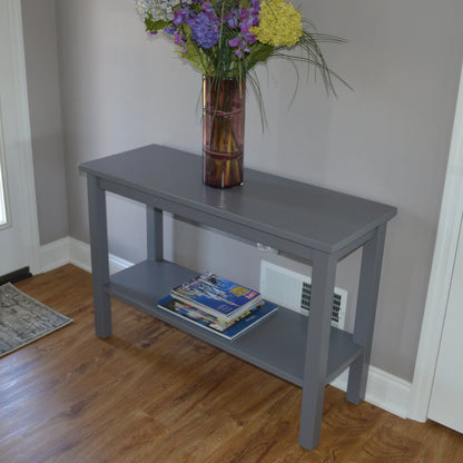 Versaloft Amish Made Wood Console Table with Shelf