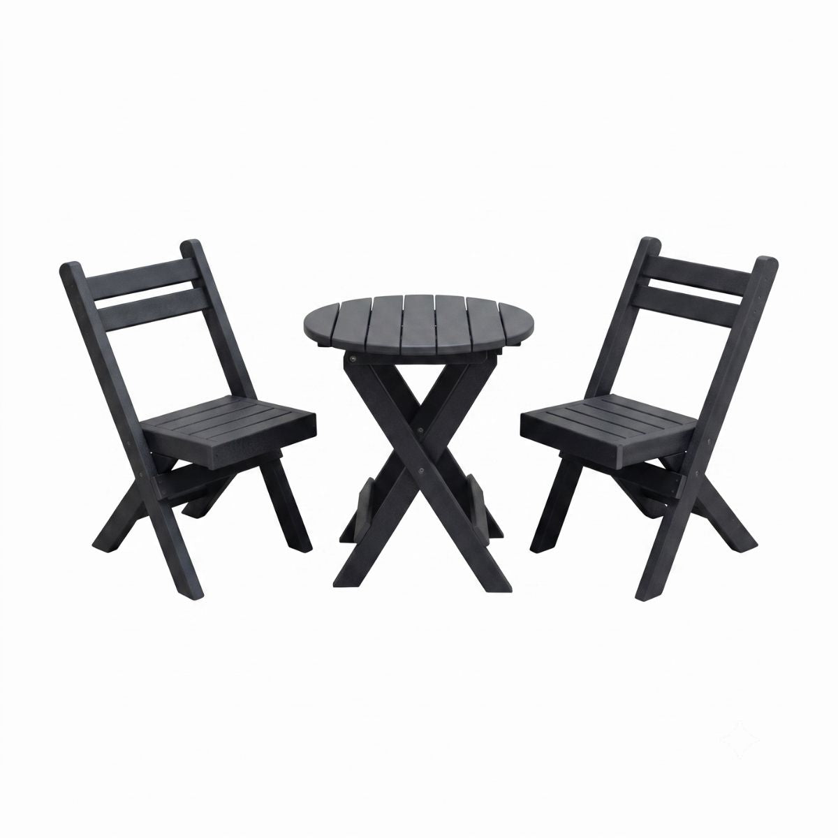 Keystone Amish Co. Coronado Round Poly Folding Bistro Set
