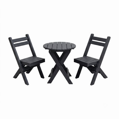 Keystone Amish Co. Coronado Round Poly Folding Bistro Set