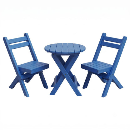 Keystone Amish Co. Coronado Round Poly Folding Bistro Set