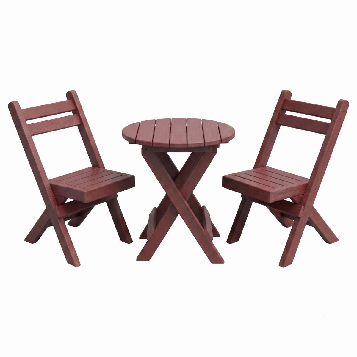 Keystone Amish Co. Coronado Round Poly Folding Bistro Set