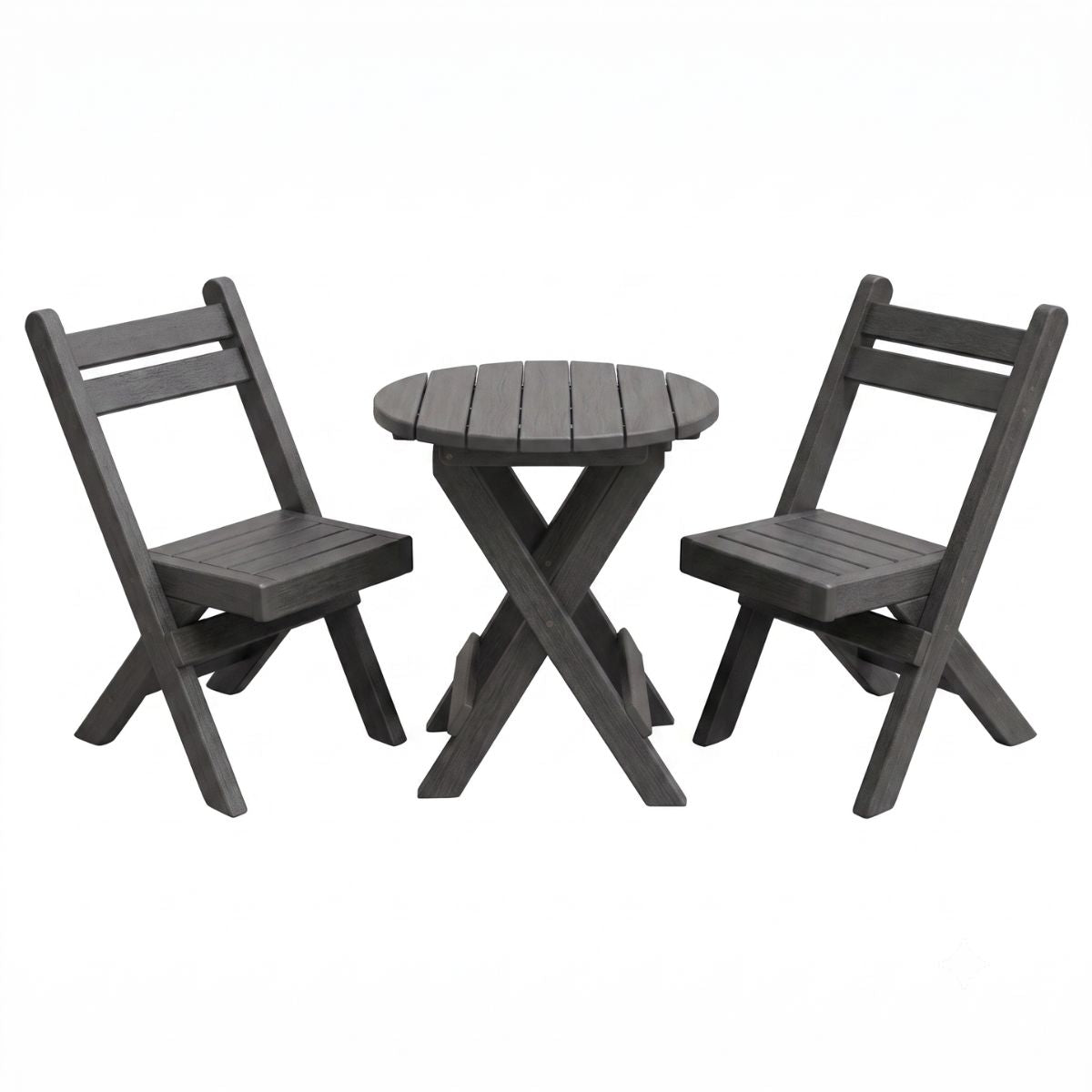 Keystone Amish Co. Coronado Round Poly Folding Bistro Set