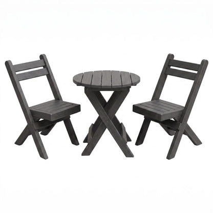 Keystone Amish Co. Coronado Round Poly Folding Bistro Set