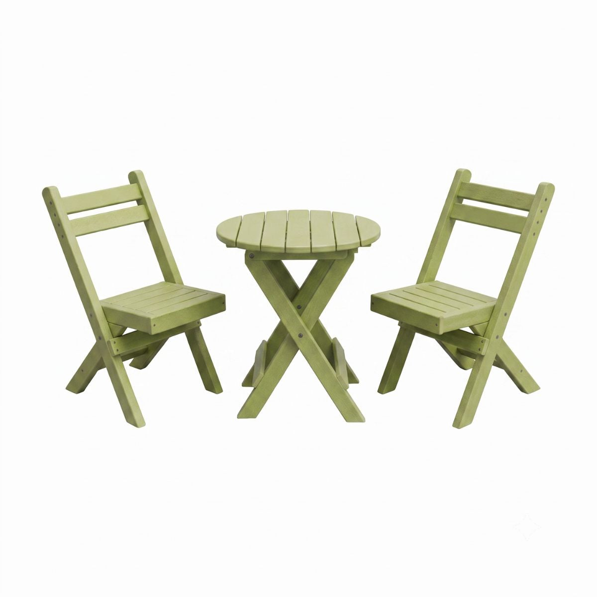 Keystone Amish Co. Coronado Round Poly Folding Bistro Set