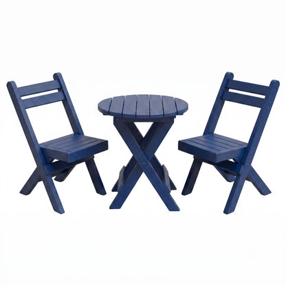 Keystone Amish Co. Coronado Round Poly Folding Bistro Set