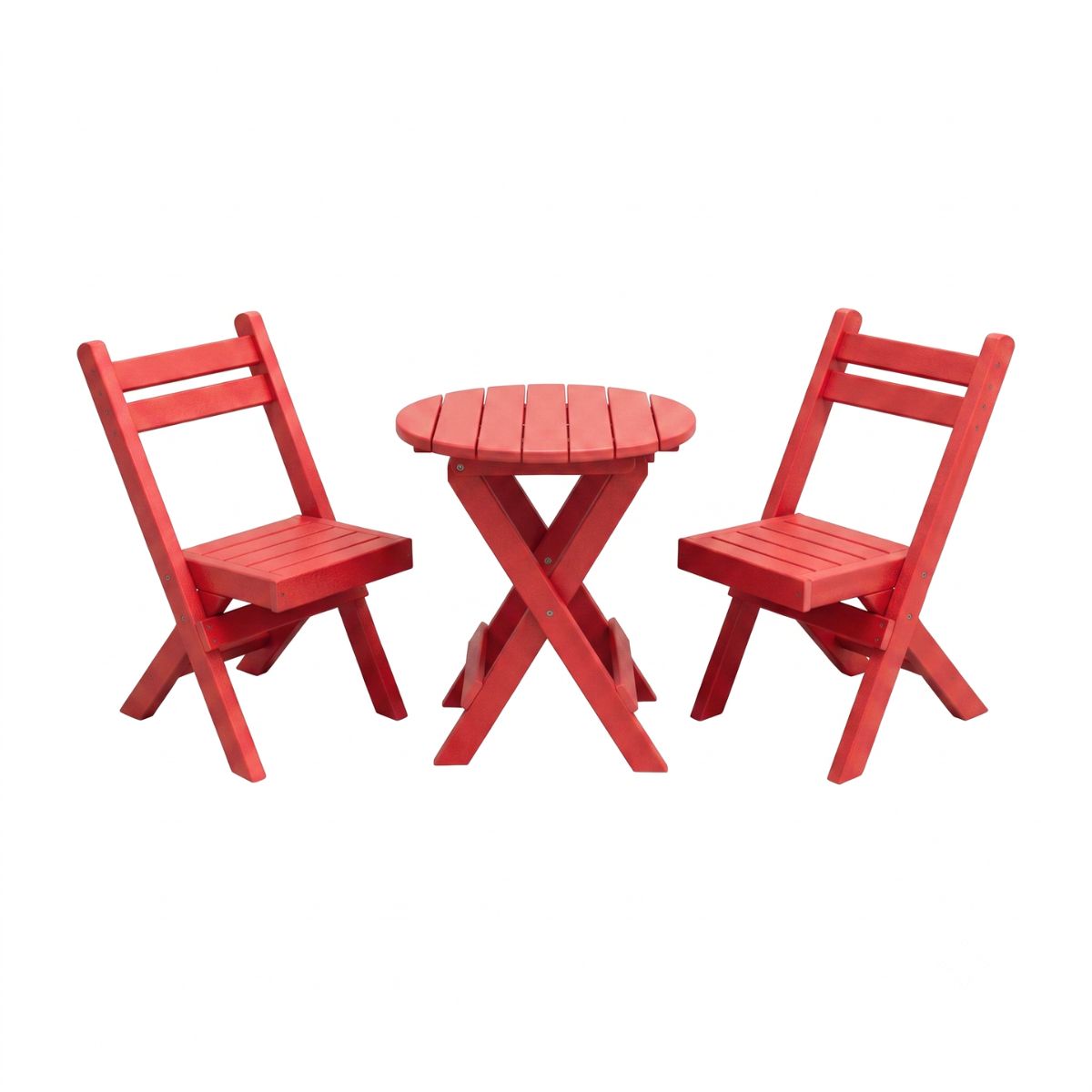 Keystone Amish Co. Coronado Round Poly Folding Bistro Set