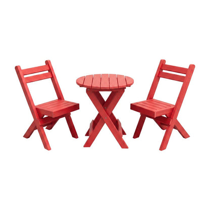 Keystone Amish Co. Coronado Round Poly Folding Bistro Set