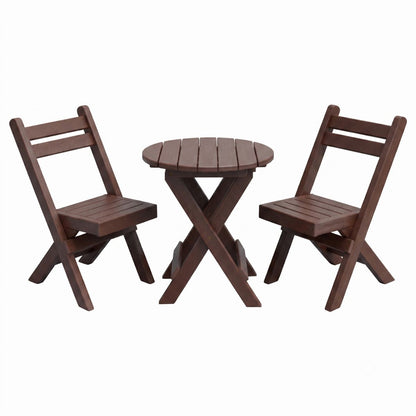 Keystone Amish Co. Coronado Round Poly Folding Bistro Set