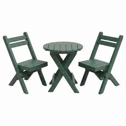 Keystone Amish Co. Coronado Round Poly Folding Bistro Set