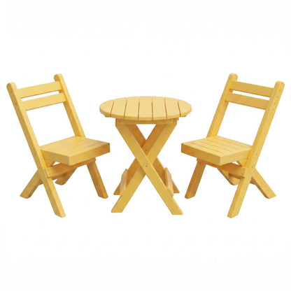 Keystone Amish Co. Coronado Round Poly Folding Bistro Set