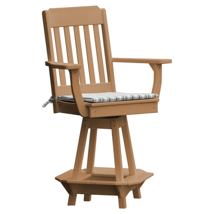 Keystone Amish Co. Traditional Poly Swivel Counter Height Chair