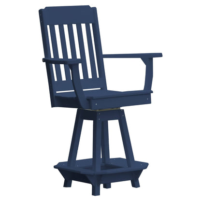 Keystone Amish Co. Traditional Poly Swivel Counter Height Chair