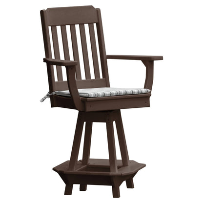 Keystone Amish Co. Traditional Poly Swivel Counter Height Chair