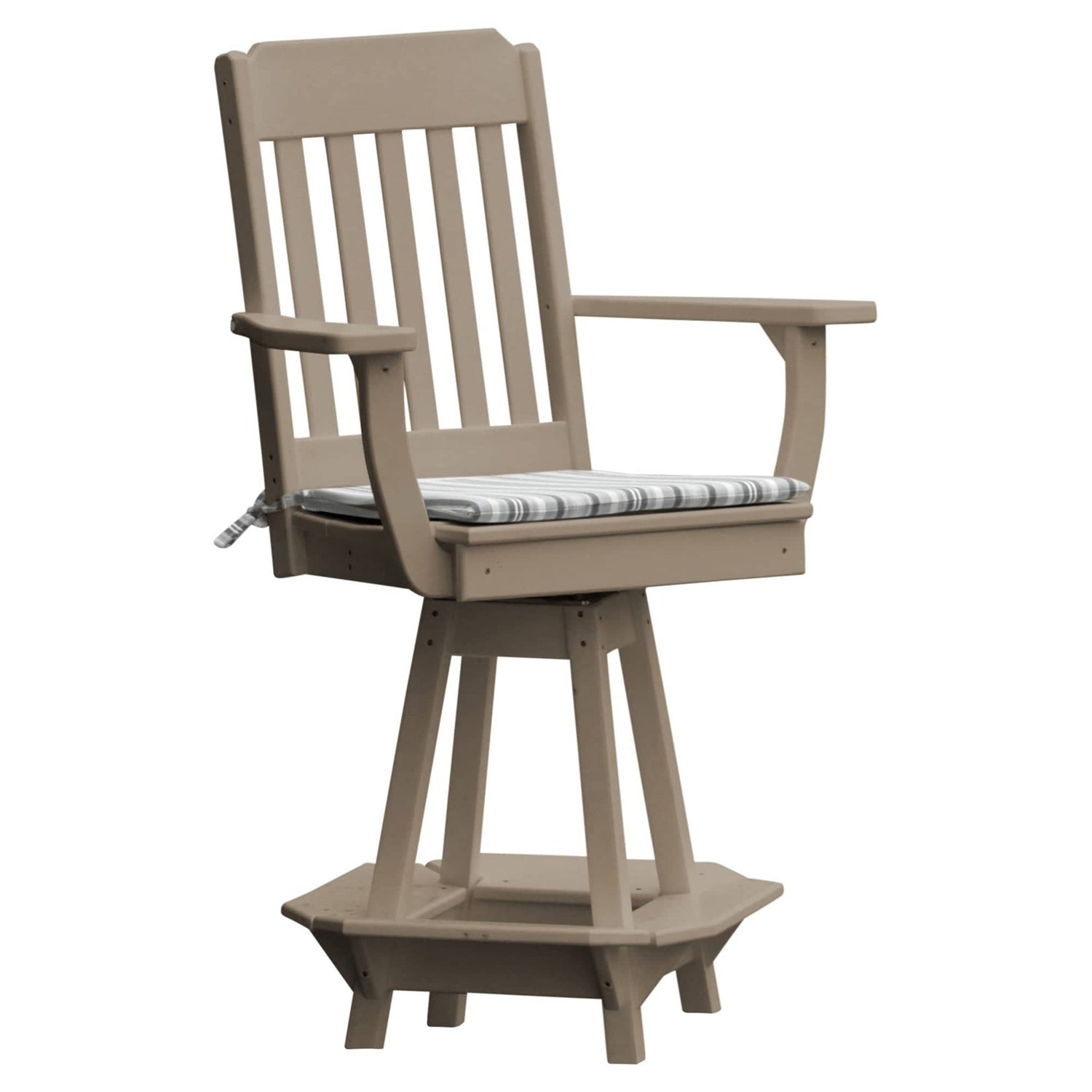 Keystone Amish Co. Traditional Poly Swivel Counter Height Chair