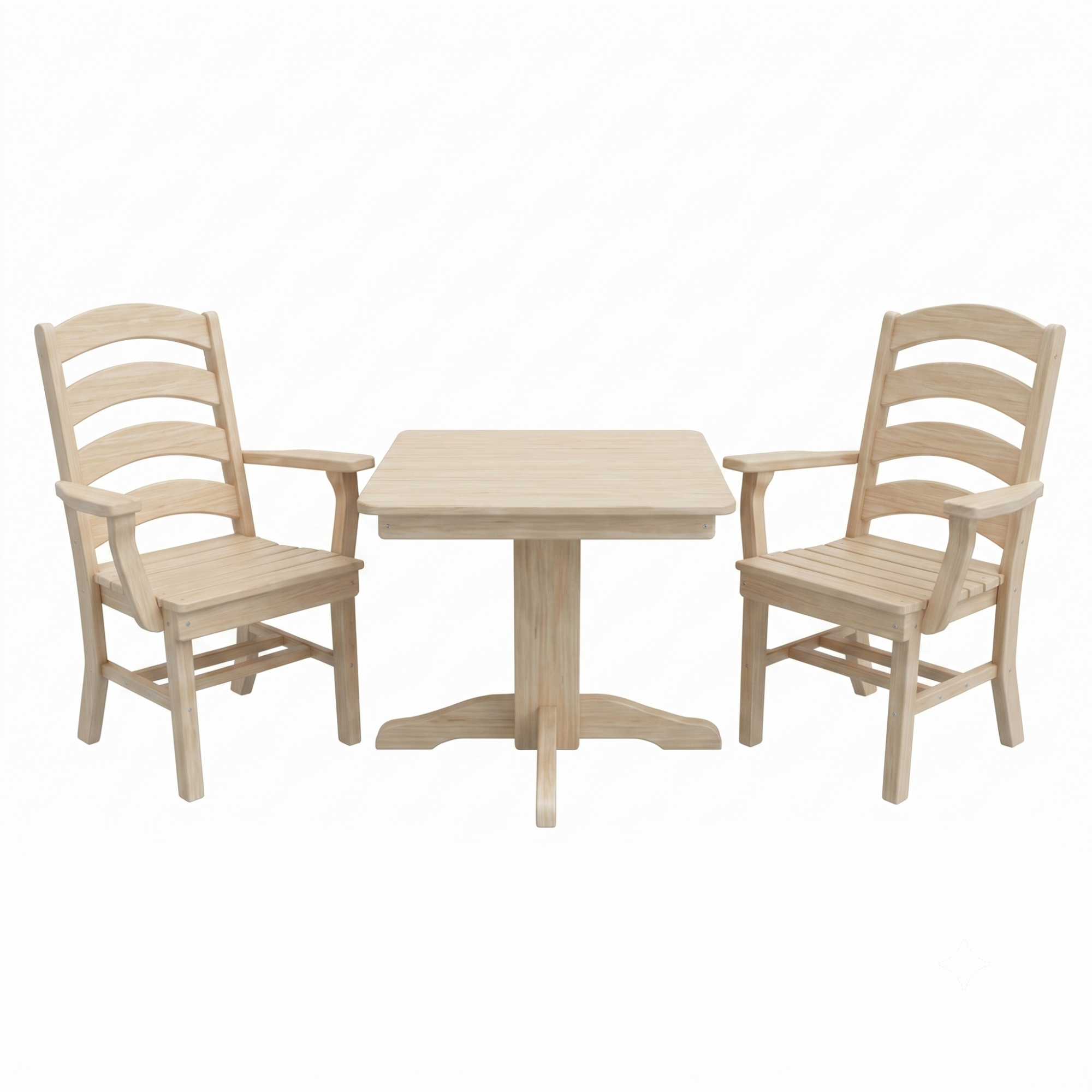Keystone Amish Co. Josie 2 Person Poly Outdoor Dining Set with Square Table