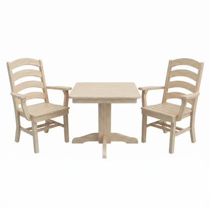 Keystone Amish Co. Josie 2 Person Poly Outdoor Dining Set with Square Table