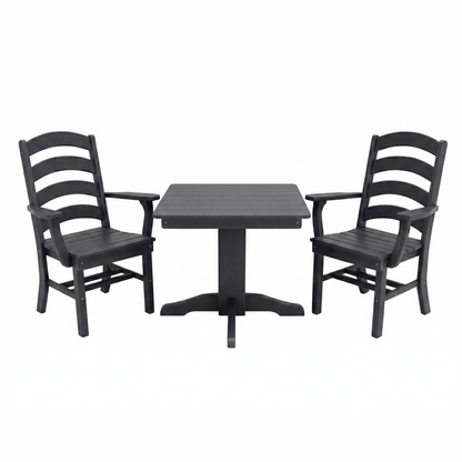 Keystone Amish Co. Josie 2 Person Poly Outdoor Dining Set with Square Table