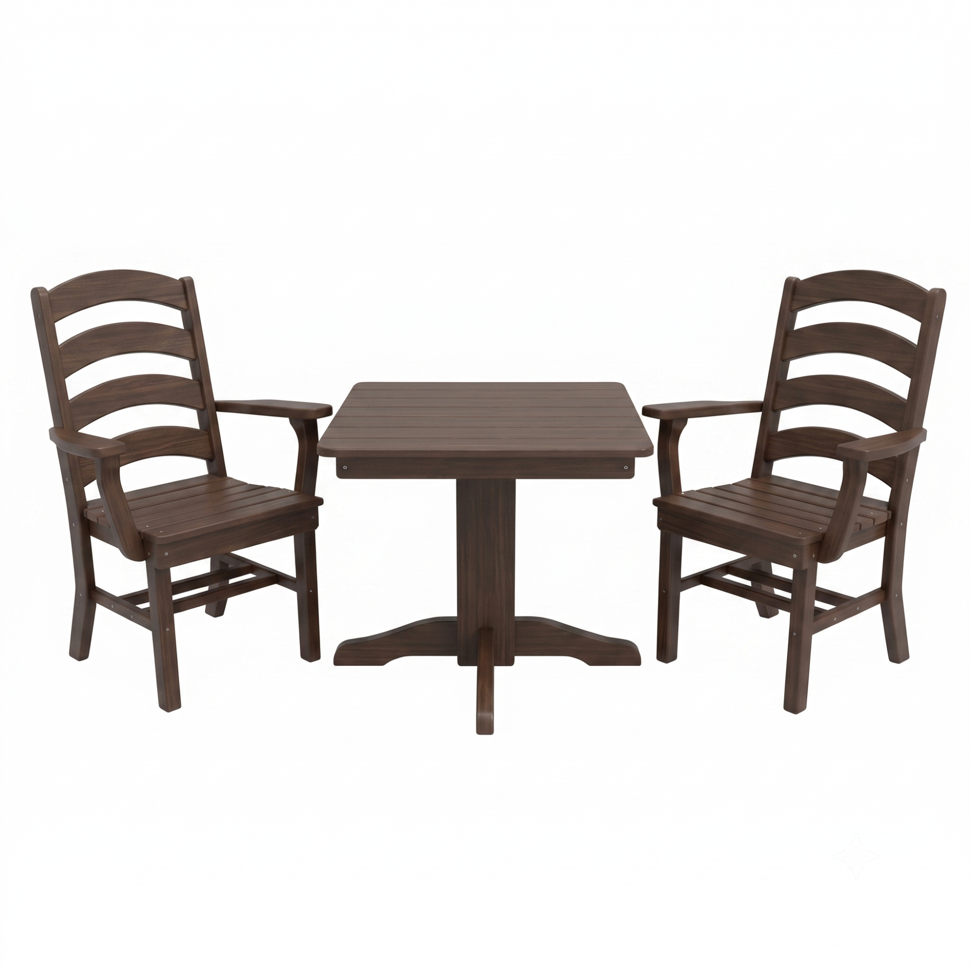 Keystone Amish Co. Josie 2 Person Poly Outdoor Dining Set with Square Table