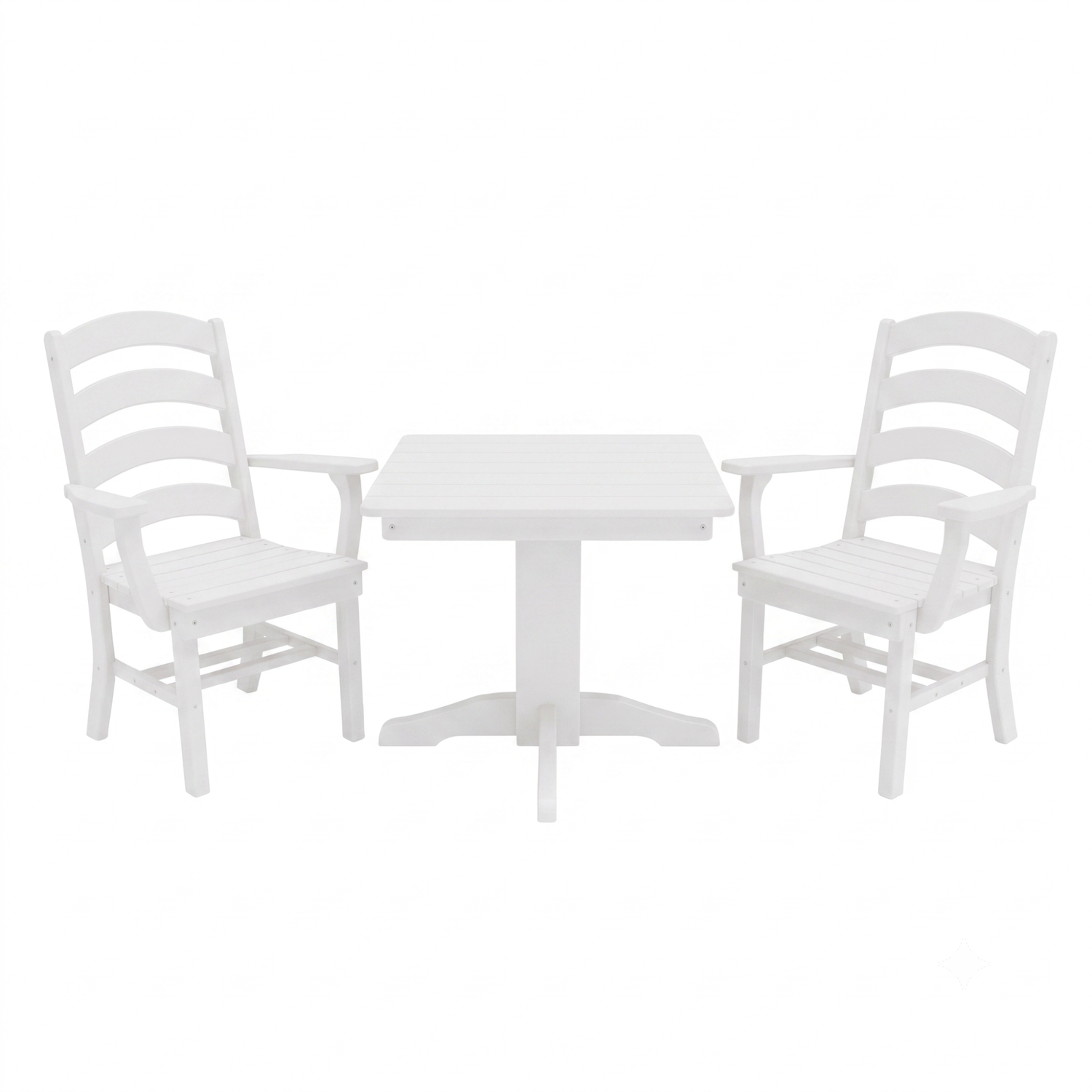 Keystone Amish Co. Josie 2 Person Poly Outdoor Dining Set with Square Table