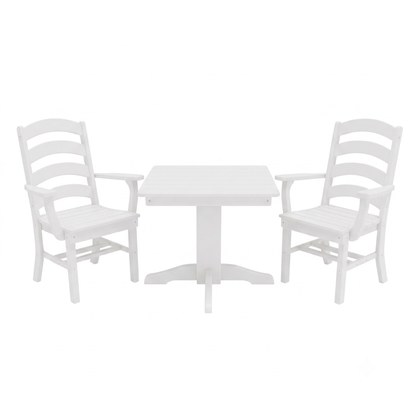 Keystone Amish Co. Josie 2 Person Poly Outdoor Dining Set with Square Table