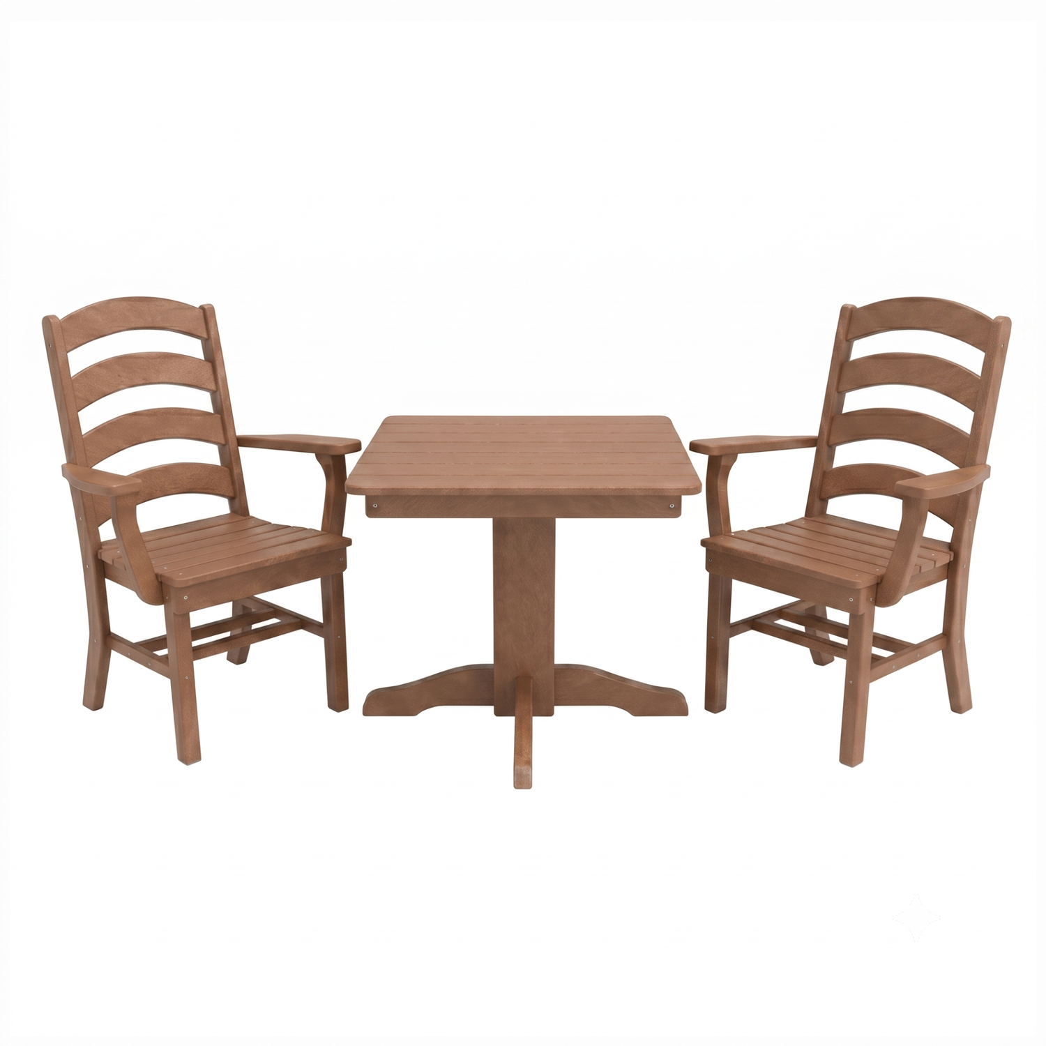 Keystone Amish Co. Josie 2 Person Poly Outdoor Dining Set with Square Table