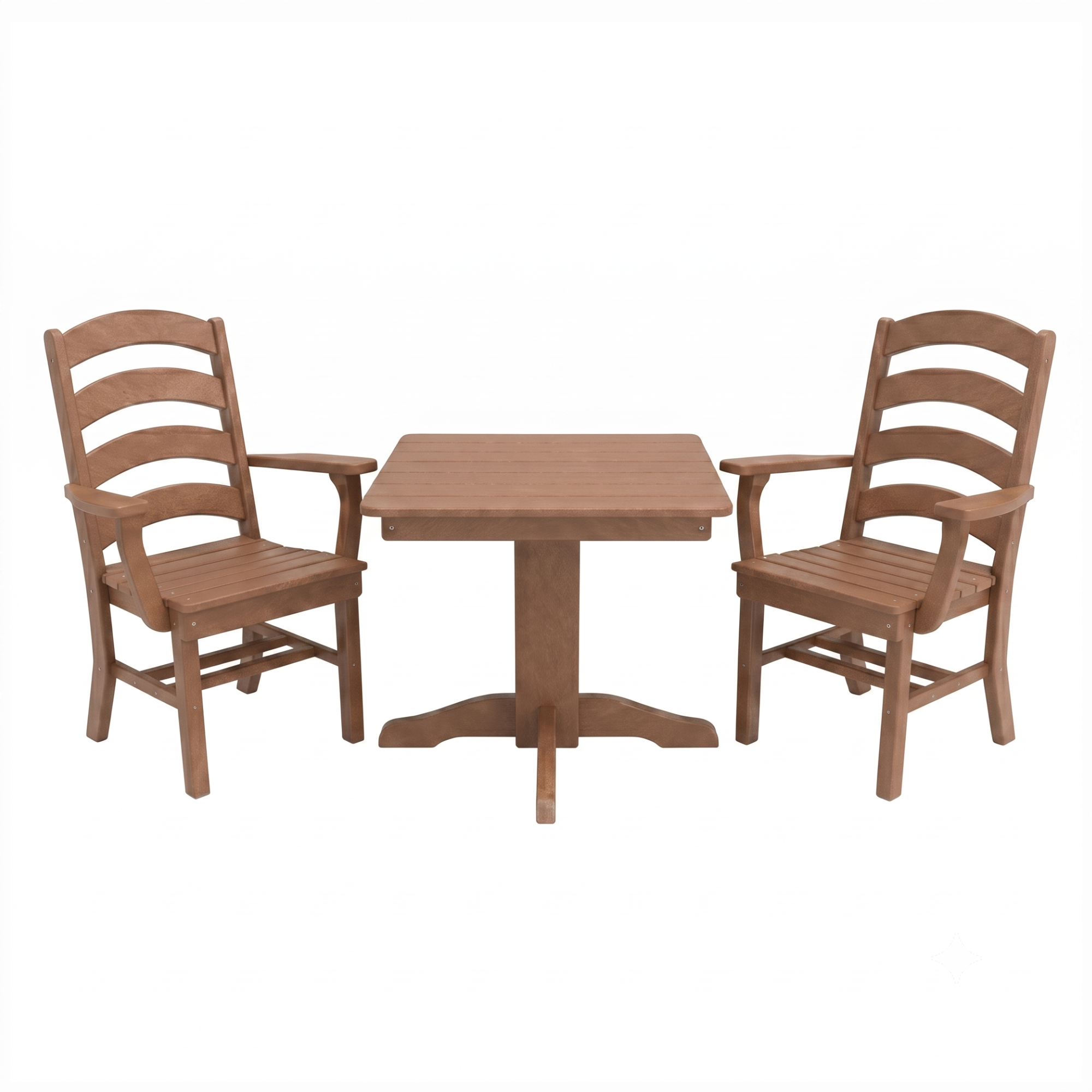 Keystone Amish Co. Josie 2 Person Poly Outdoor Dining Set with Square Table
