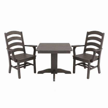 Keystone Amish Co. Josie 2 Person Poly Outdoor Dining Set with Square Table