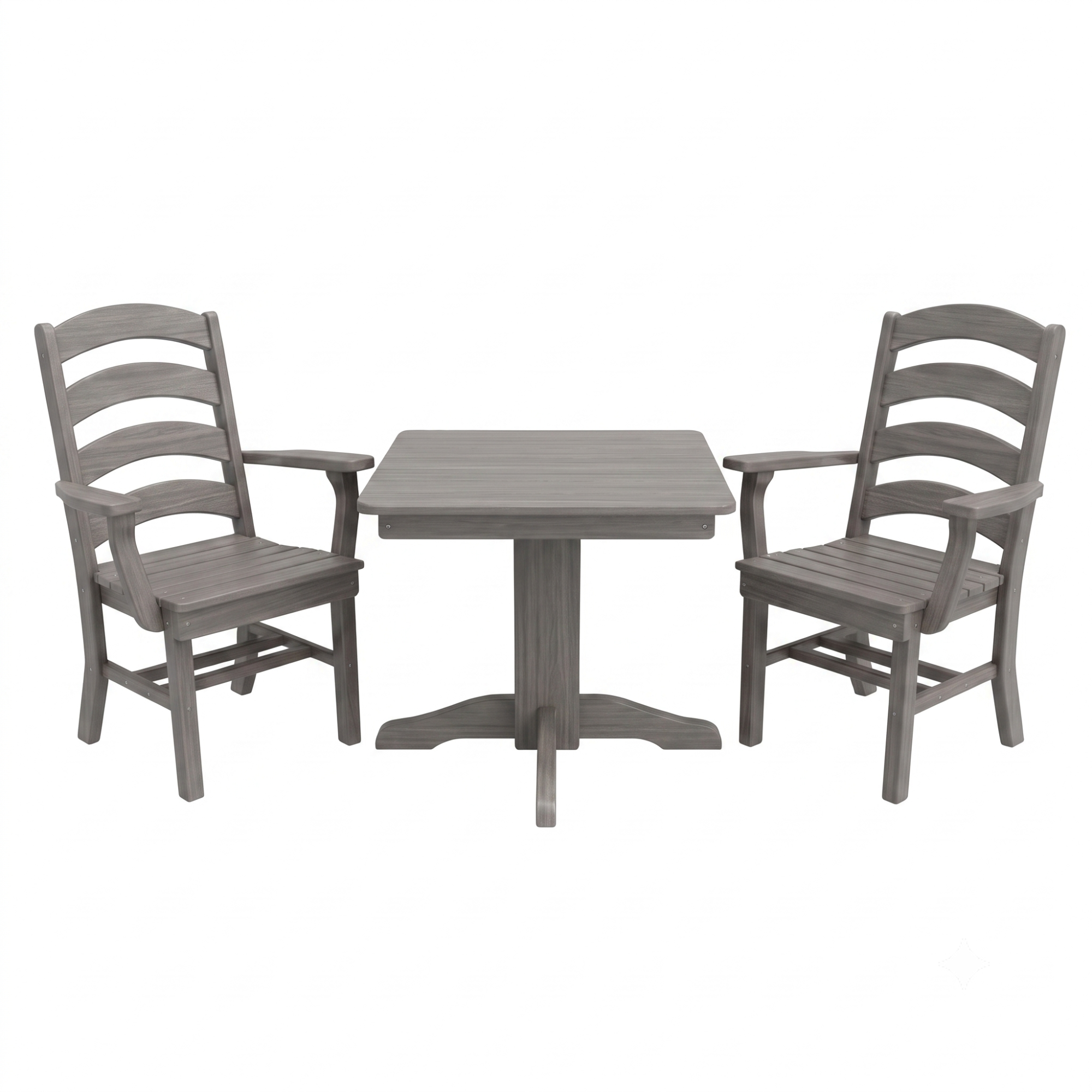 Keystone Amish Co. Josie 2 Person Poly Outdoor Dining Set with Square Table