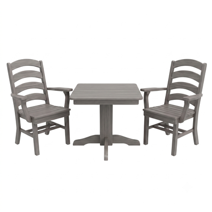 Keystone Amish Co. Josie 2 Person Poly Outdoor Dining Set with Square Table