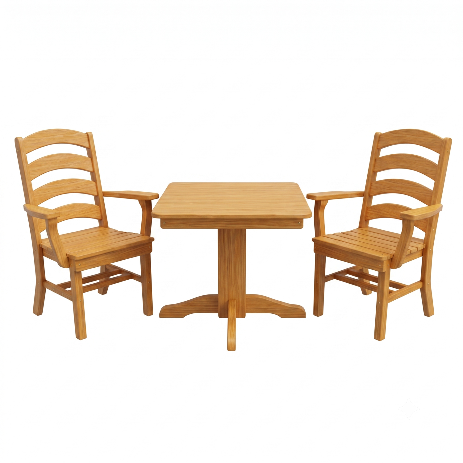 Keystone Amish Co. Josie 2 Person Poly Outdoor Dining Set with Square Table