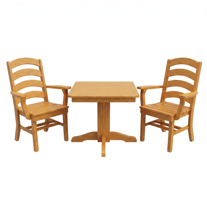 Keystone Amish Co. Josie 2 Person Poly Outdoor Dining Set with Square Table