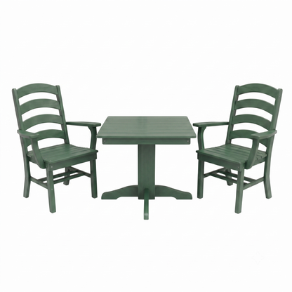 Keystone Amish Co. Josie 2 Person Poly Outdoor Dining Set with Square Table