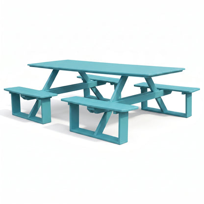 Keystone Amish Co. Traditional Walk-In Poly Lumber Picnic Table