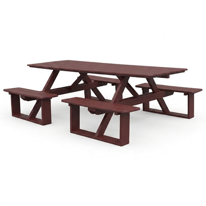 Keystone Amish Co. Traditional Walk-In Poly Lumber Picnic Table