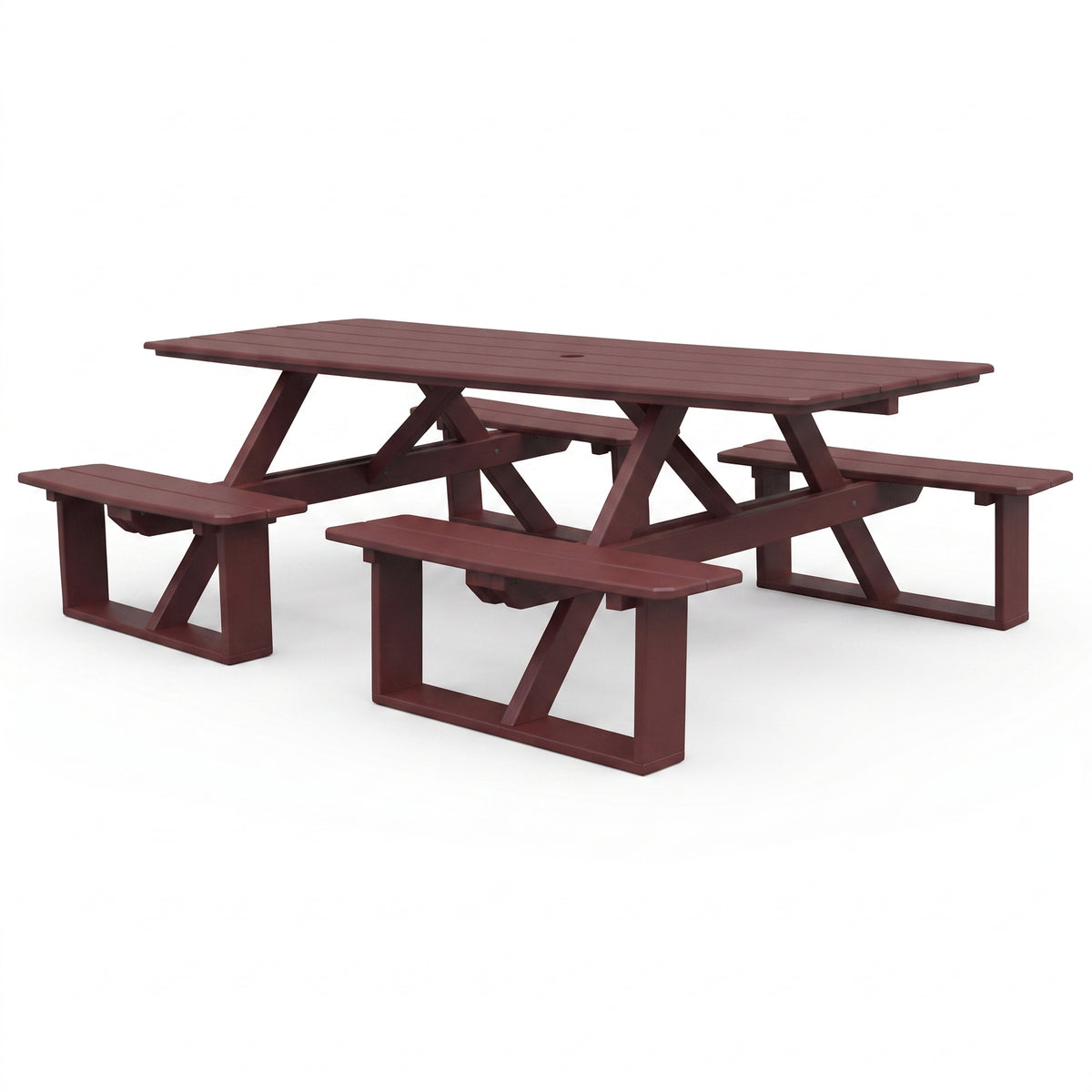 Keystone Amish Co. Traditional Walk-In Poly Lumber Picnic Table