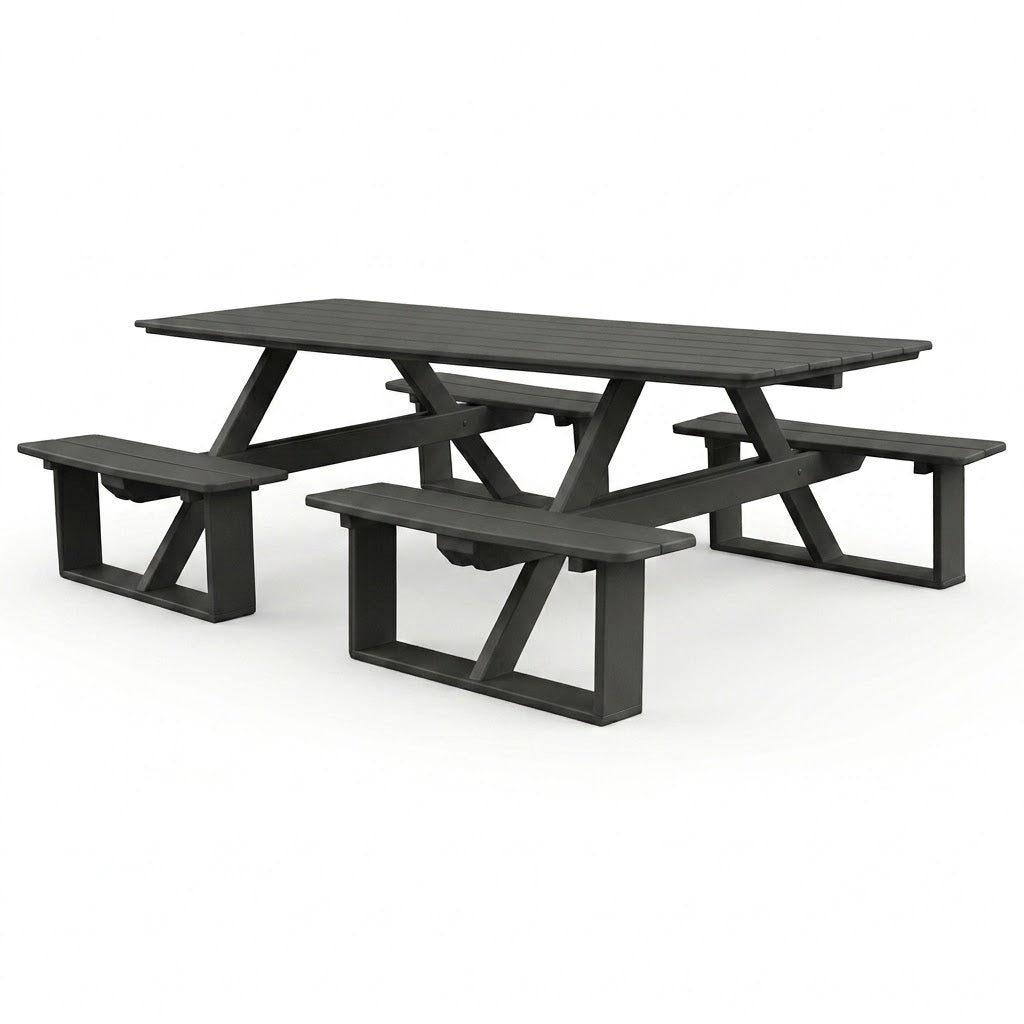 Keystone Amish Co. Traditional Walk-In Poly Lumber Picnic Table